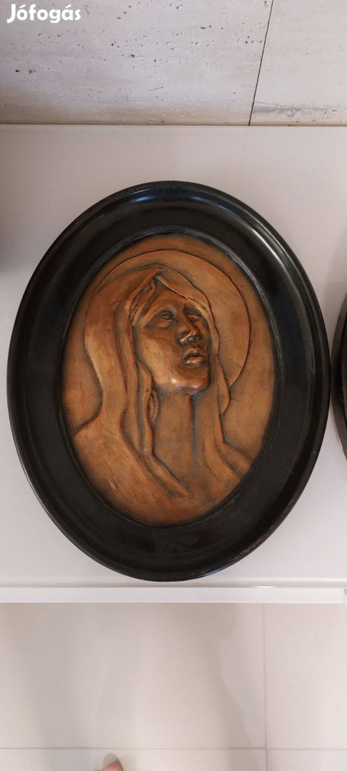 Jézus és Mária réz veret