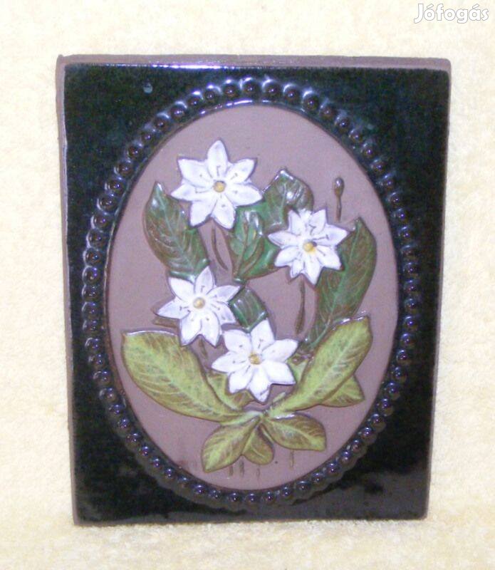 Jie Gantofta kerámia virágos kép