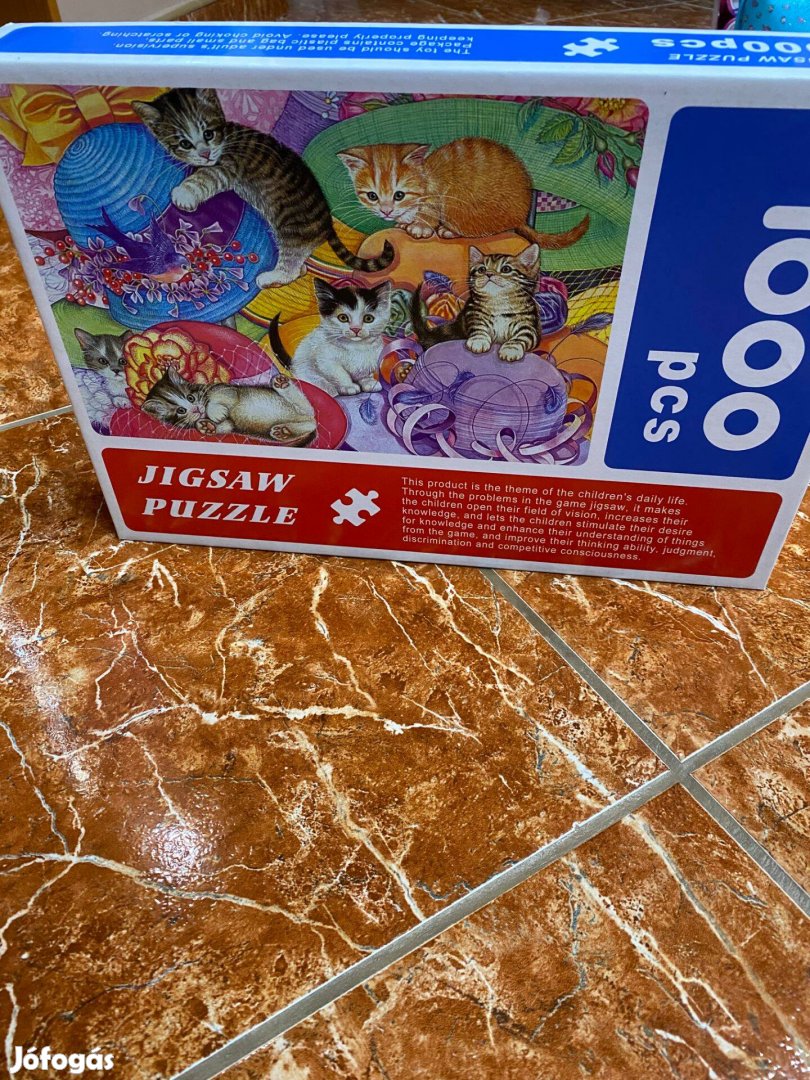 Jigsaw puzzle 1000 db-os macskás kirakó játék