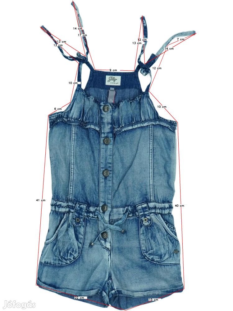 Jilly Használt (újszerű) Lány Playsuit / Jumpsuit (Méret: 122)