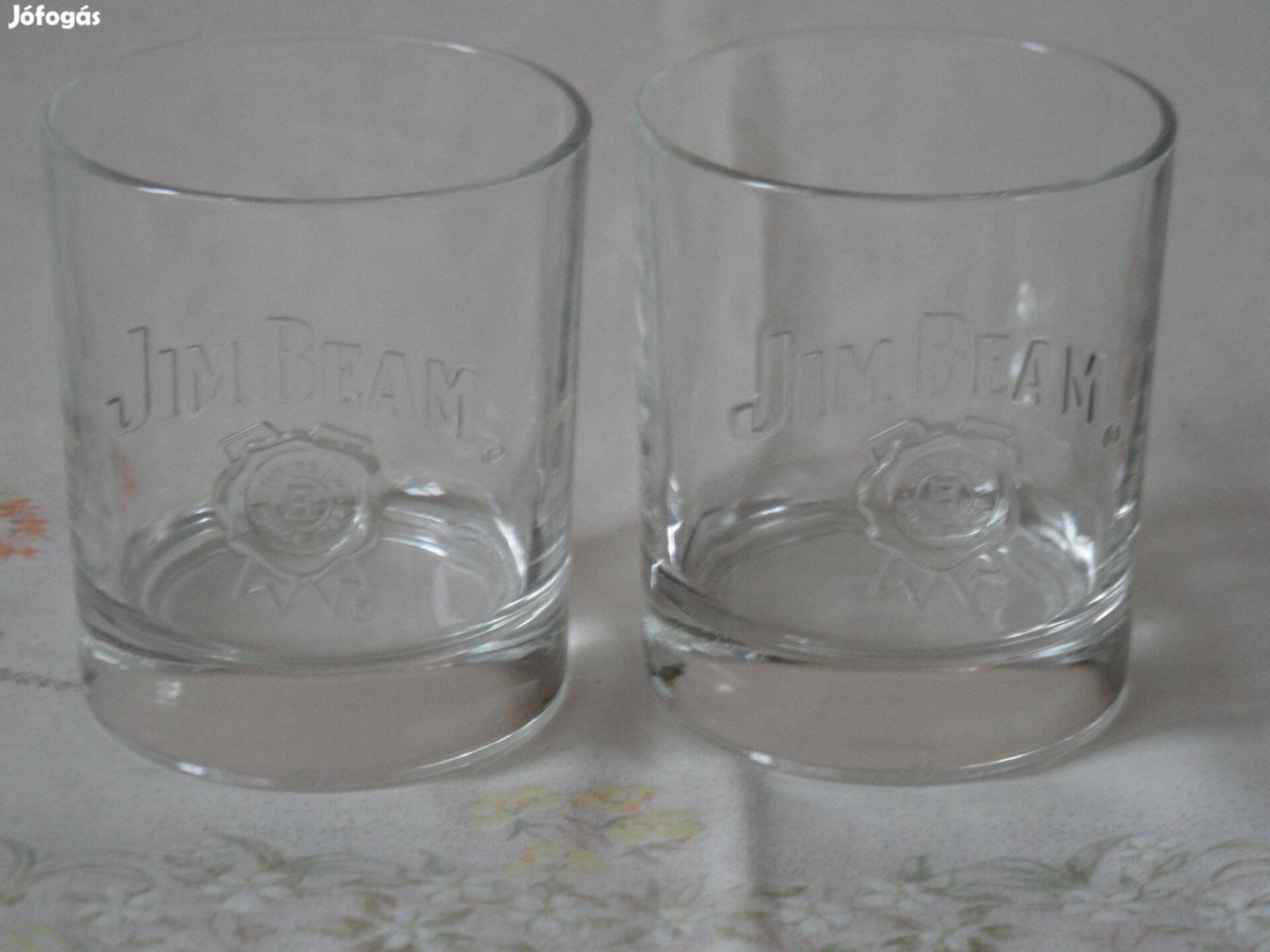 Jim Beam üveg pohár ( 2 db. )