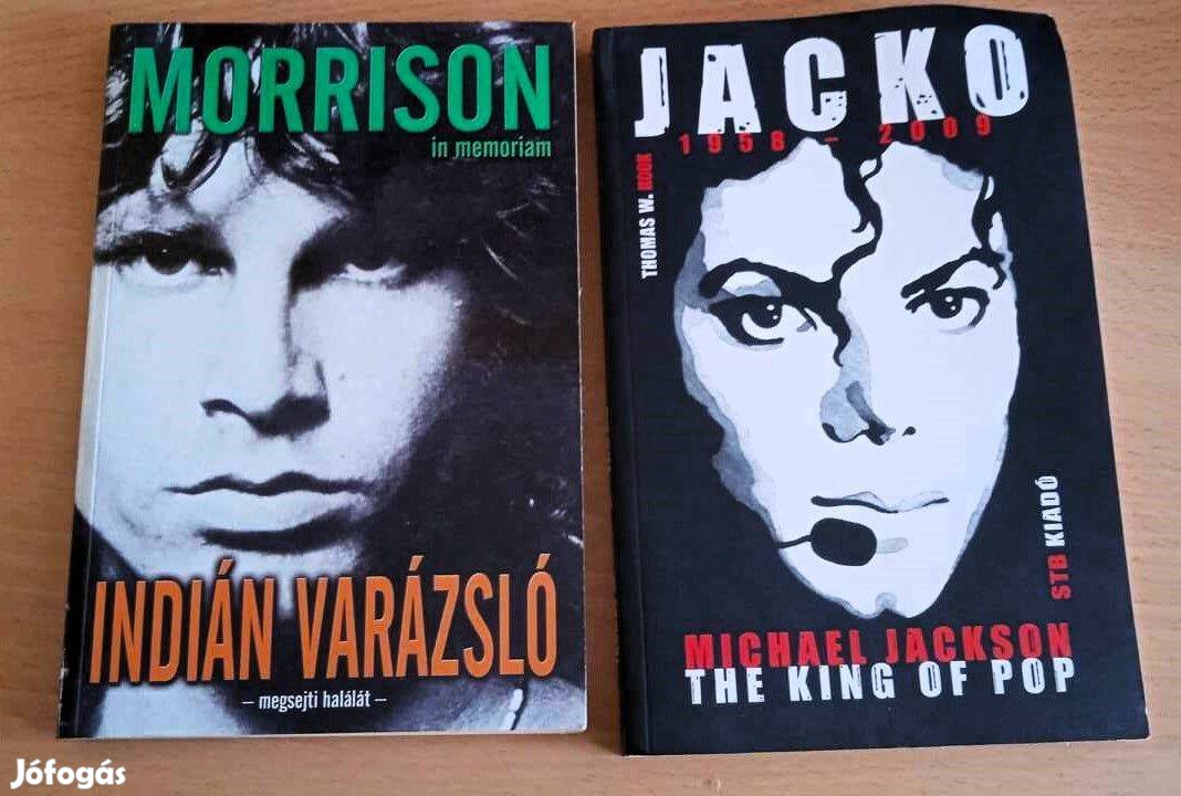 Jim Morisson / Michael Jackson 2 kötet 2 világsztárról