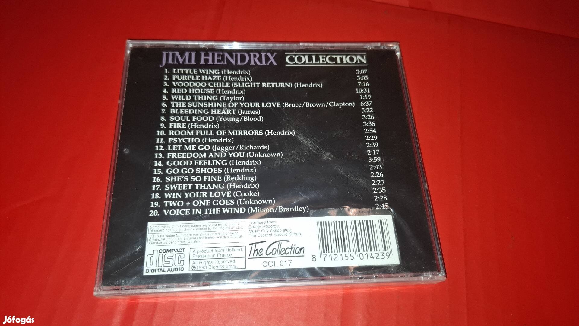 Jimi Hendrix Collection Cd 1993 Új