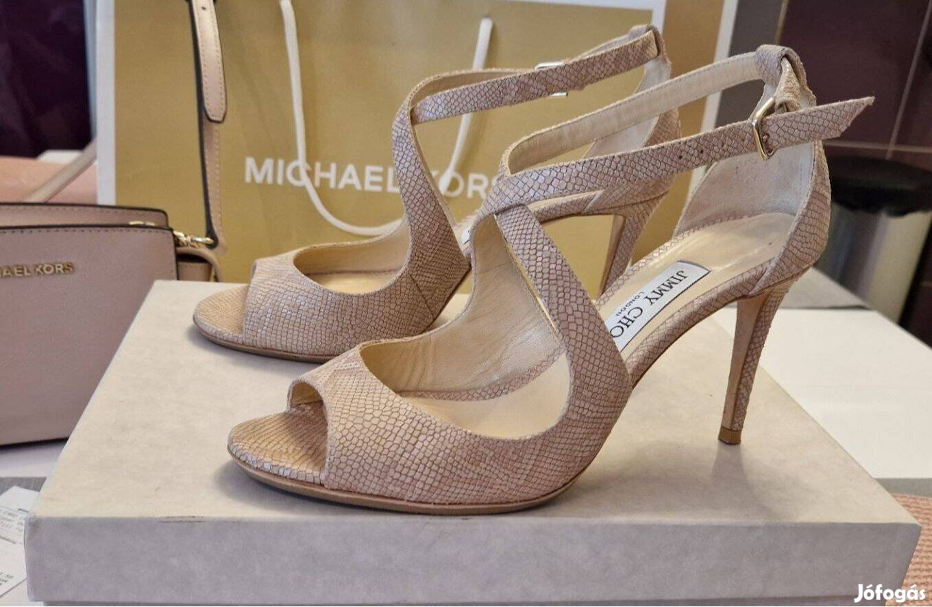 Jimmy Choo Magassarkú Szandál 38,5-es méret Bth 25 cm
