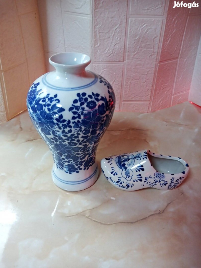 Jingdezhen kék fehér keleti porcelán eladó+ ajándék 