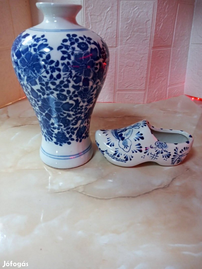Jingdezhen kék fehér keleti porcelán eladó+ ajándék 