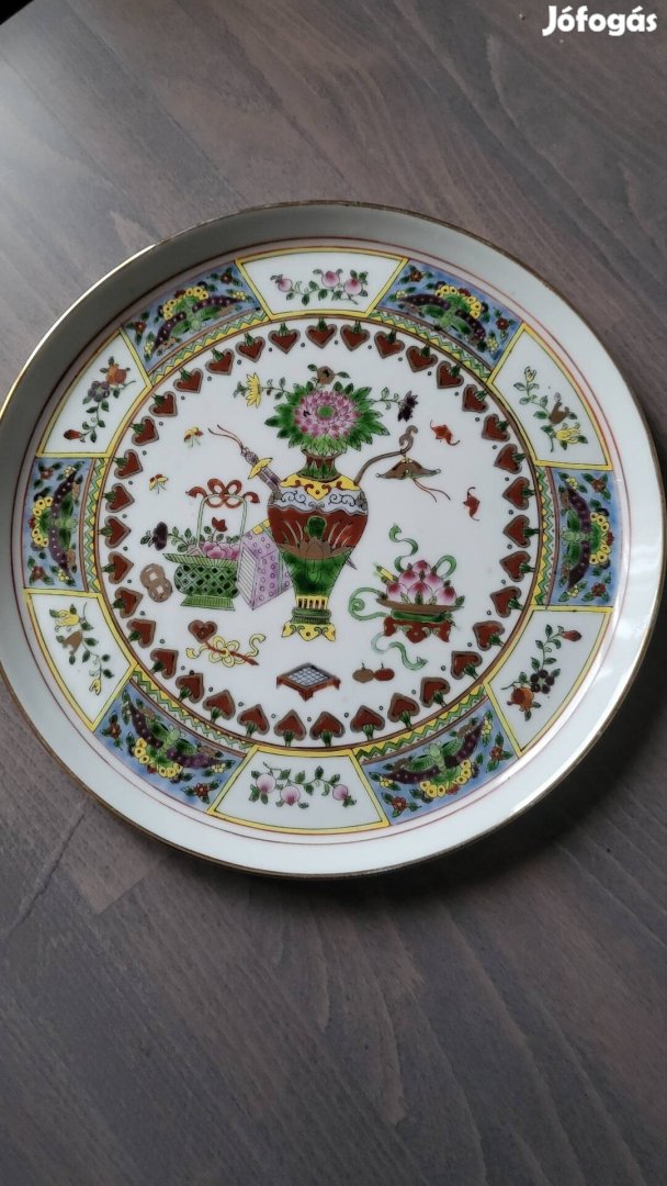 Jingedzen kézi festésű porcelán tál