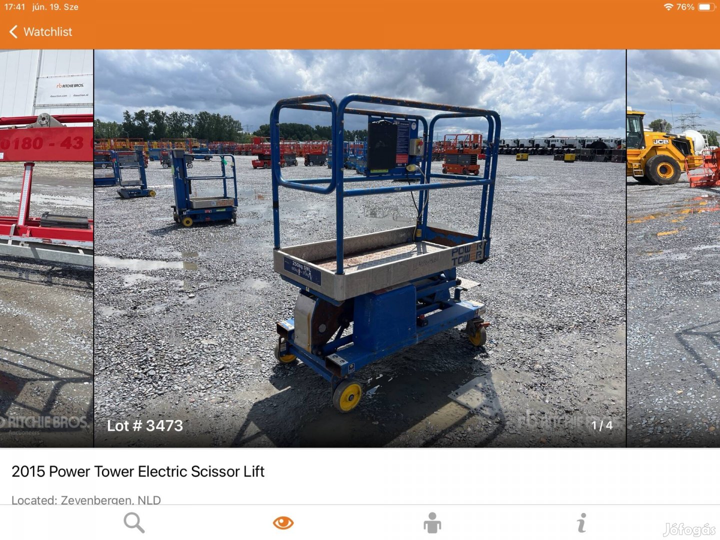 Jlg Power Tower Nano személyemelő platform