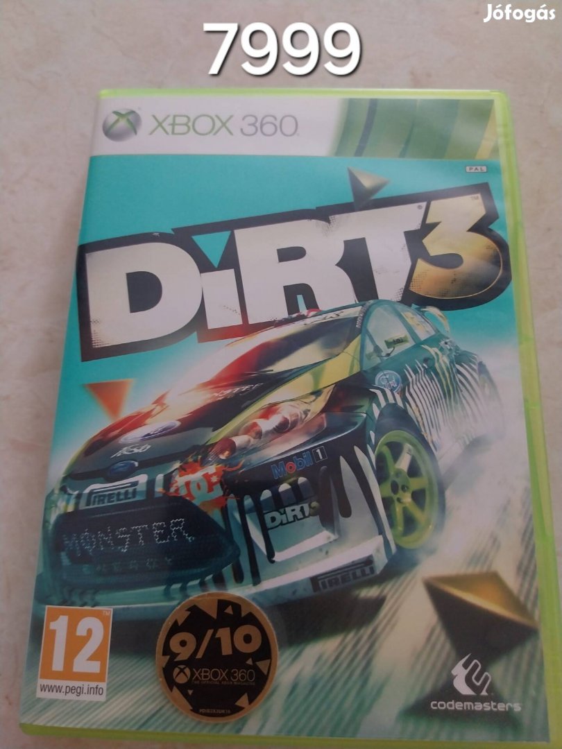 Jó állapotban lévő dirt 3 10/9-es xbox értékeléssel