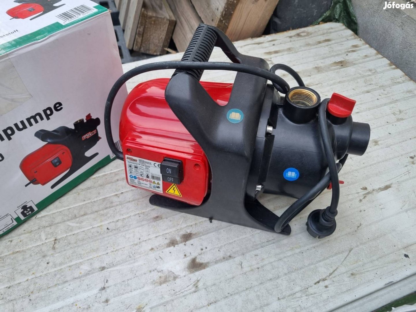 Jó állapotú 600W teljesítményű 3100Lh vízhozamú, kerti víz