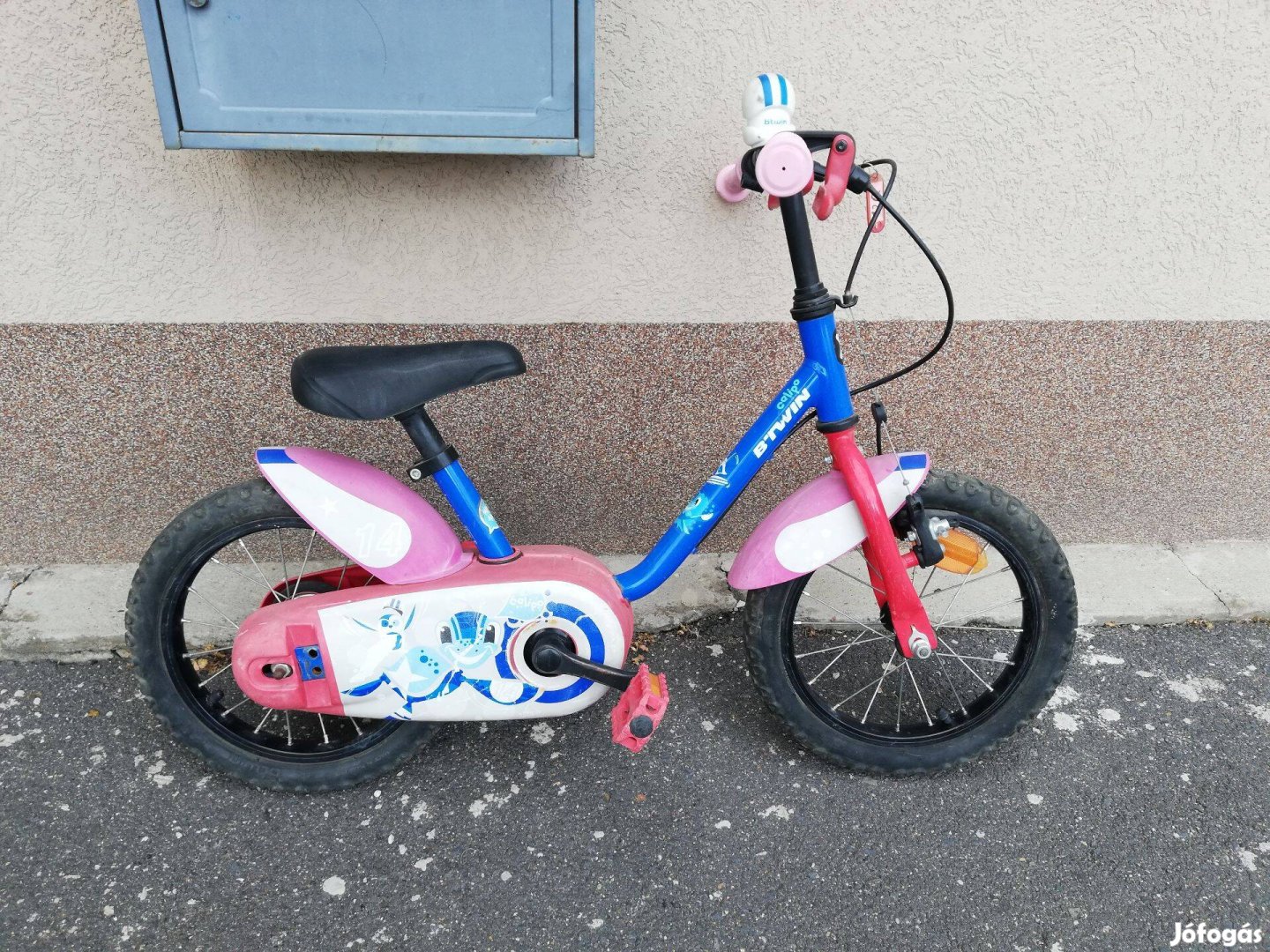 Jó állapotú Btwin gyerek 14 szabadonfutós kerékpár! 126