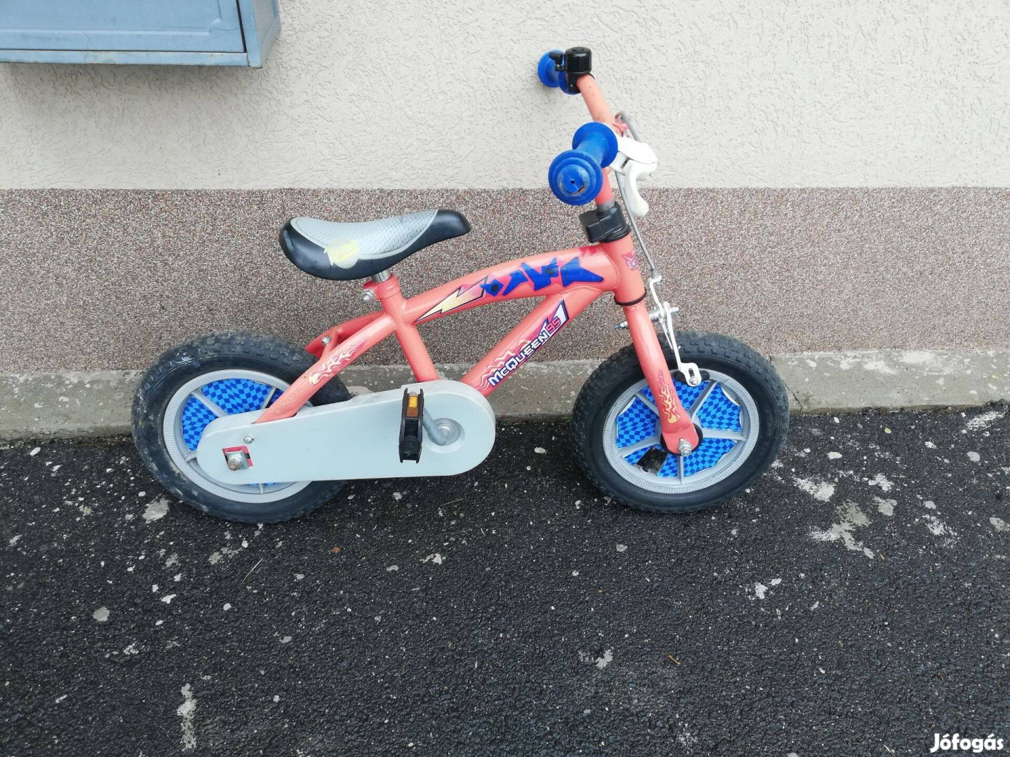 Jó állapotú Mcqueen 95 gyerek 12 kontrafékes kerékpár! 168