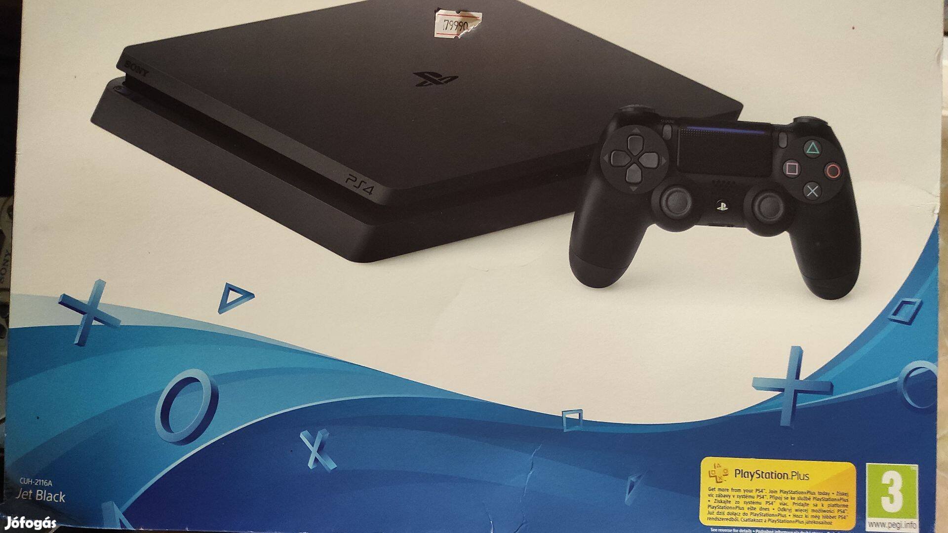 Jó állapotú PS4 Sony Playstation 4 konzol Cuh-2116A doboza