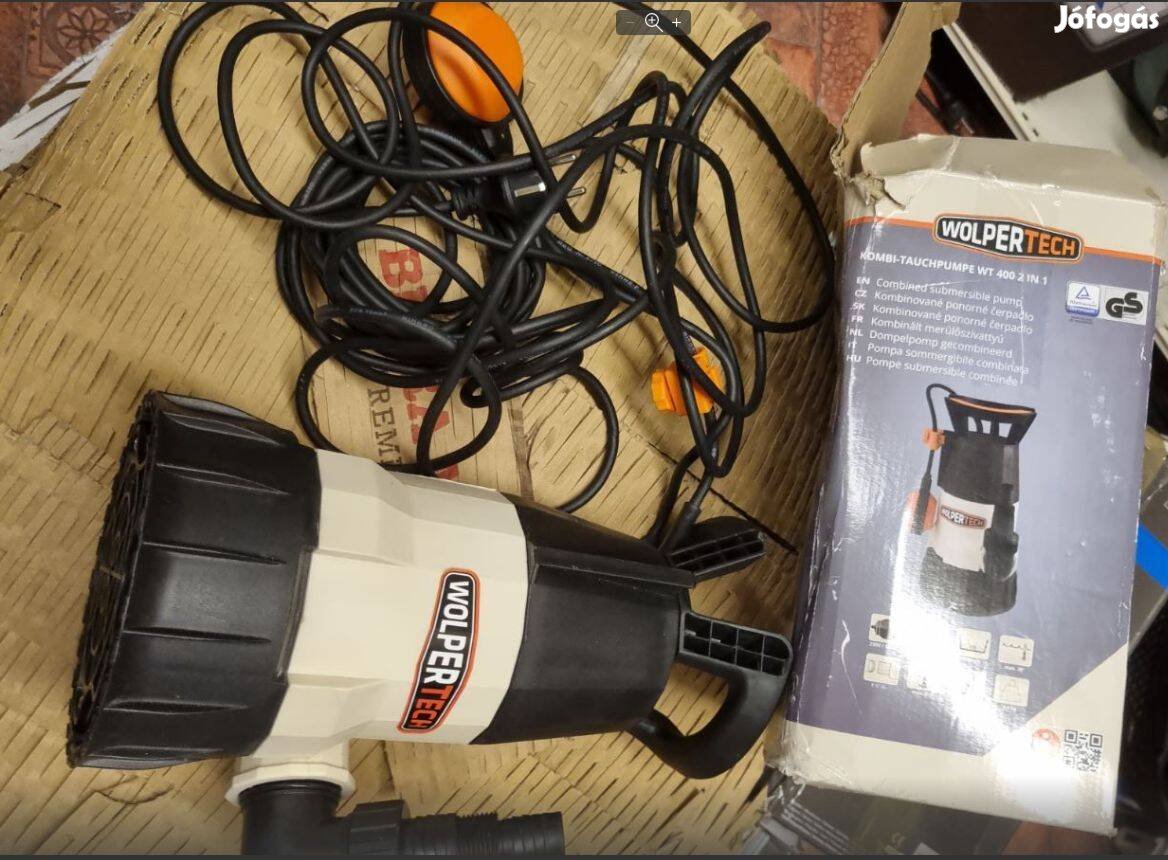 Jó állapotú, kombinált 400W-os merülő szivattyú tiszta és