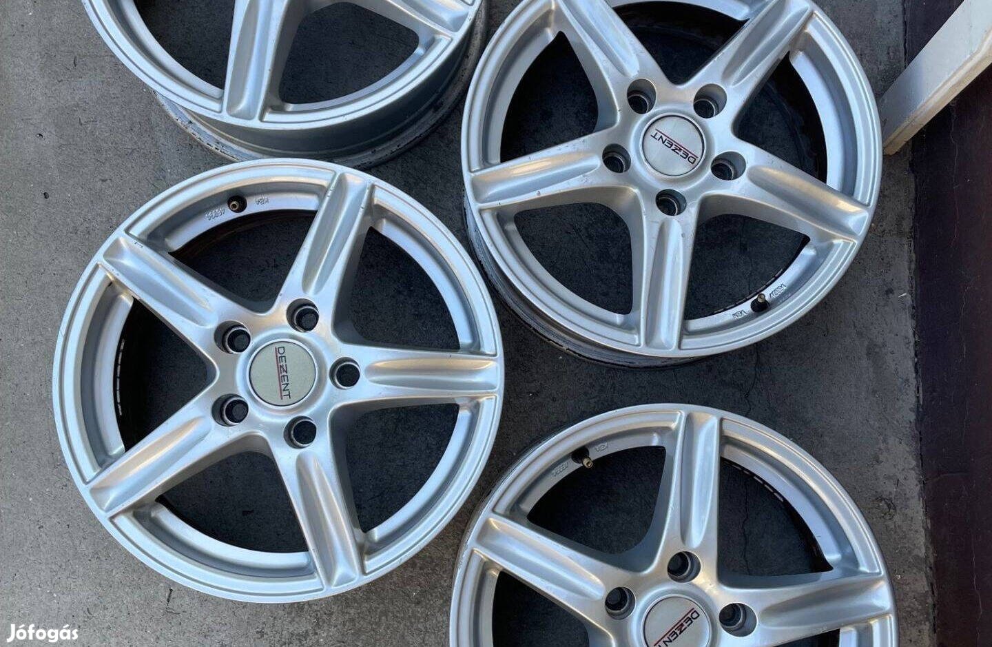 Jó állapotú mutatós alufelni szett 15" méretben 5x114,3 osztóra