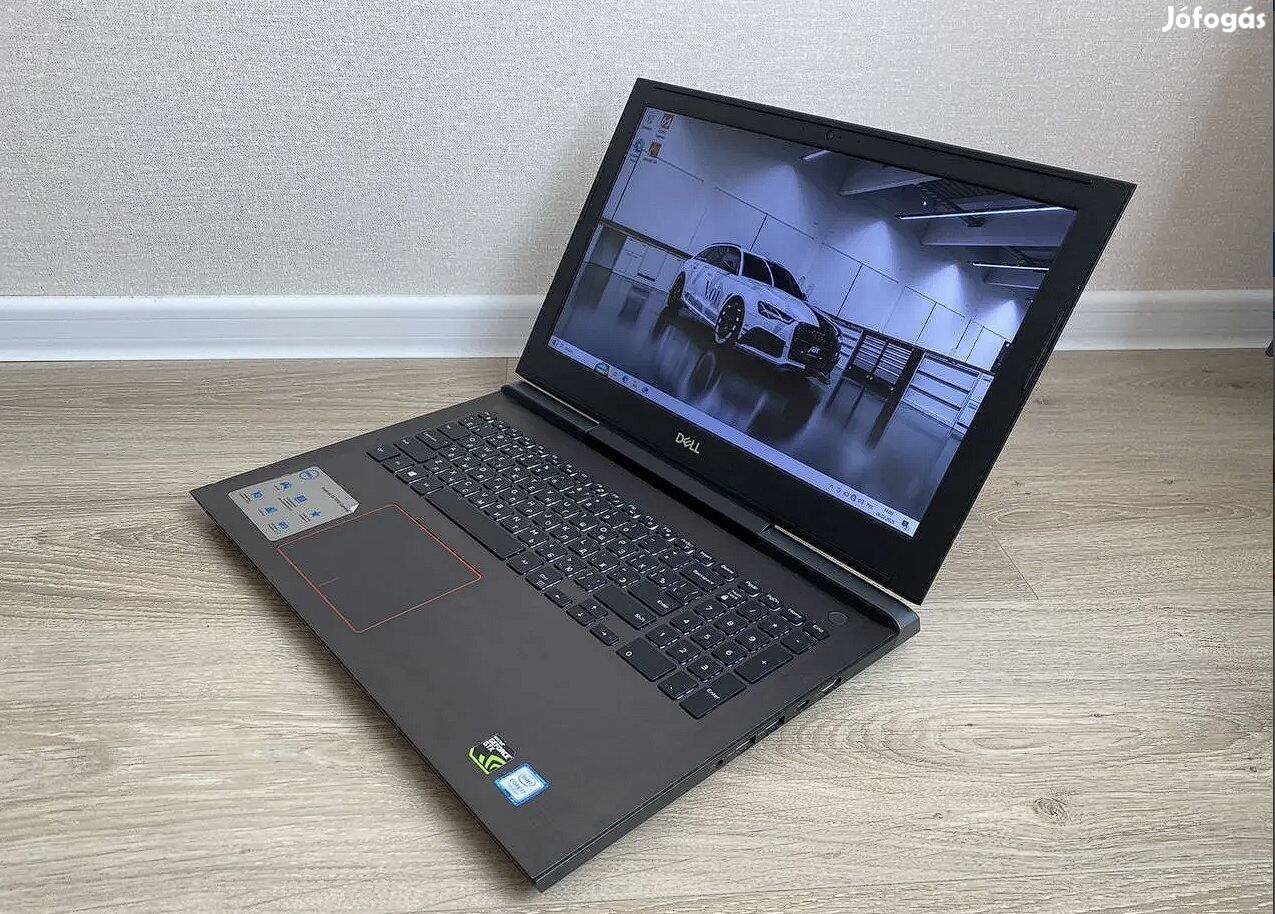 Jó áron eladó Dell laptop i5-7300HQ, ssd +hdd, 3 órás akku