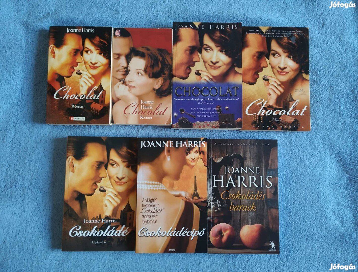 Joanne Harris különböző nyelvű Csokoládé könyvei
