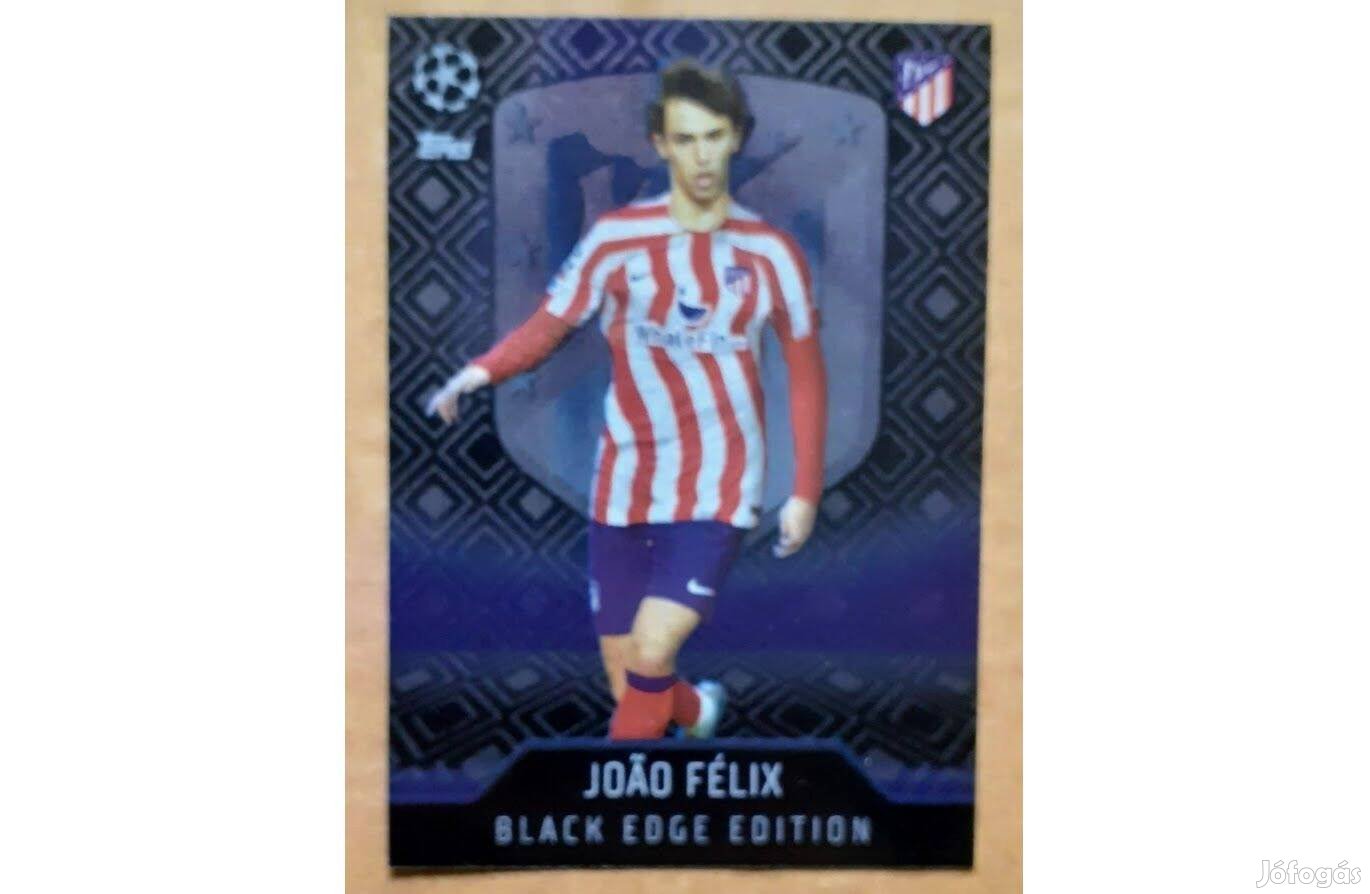 Joao Félix Atlético Madrid Black Edge Limited focis kártya Topps 2023