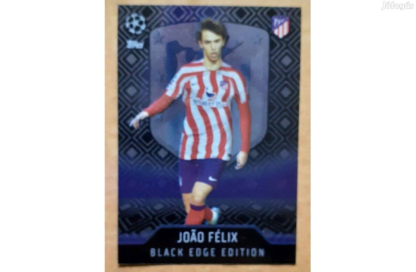 Joao Félix Atlético Madrid Black Edge Limited focis kártya Topps 2023