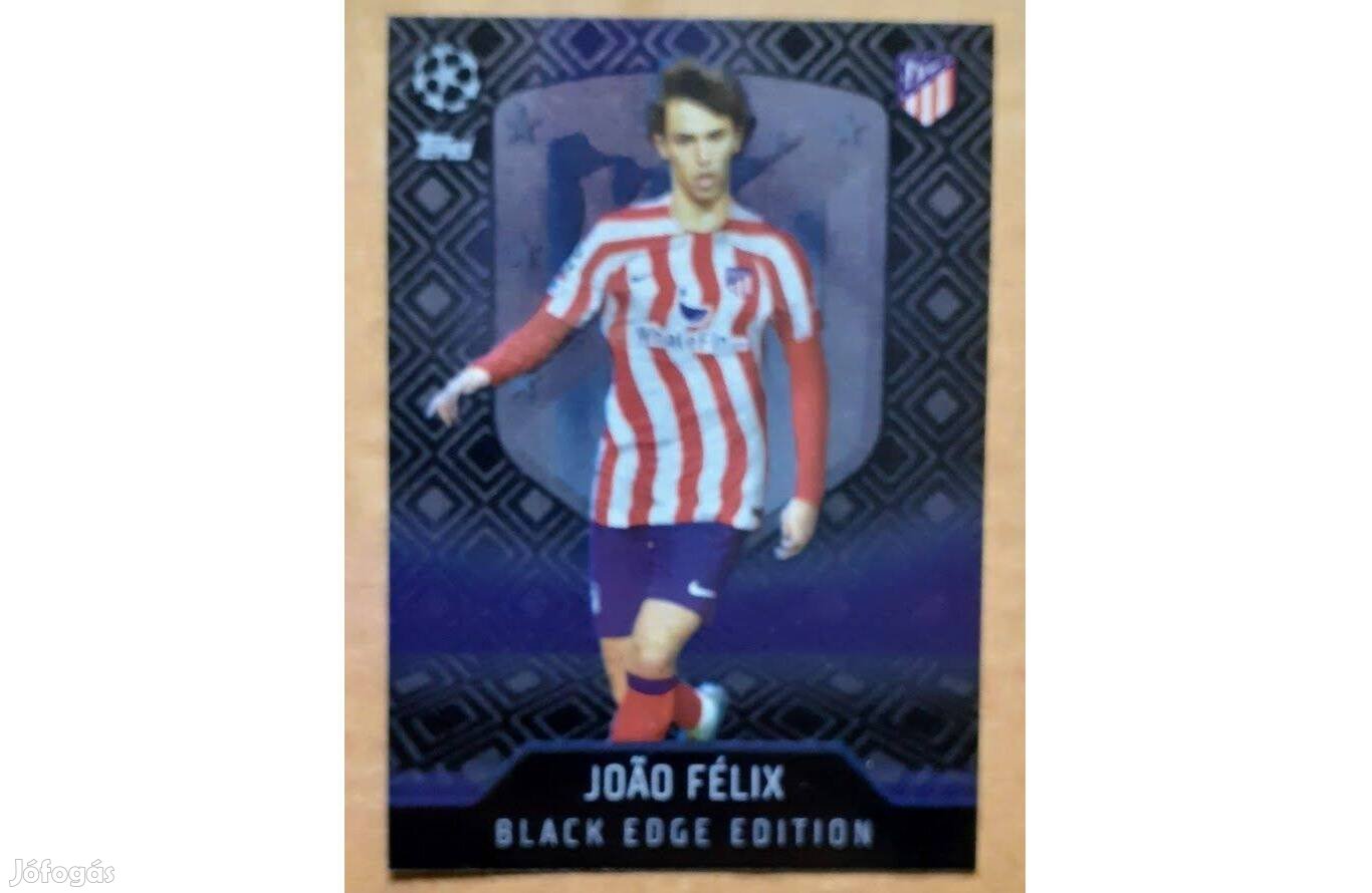 Joao Félix Atlético Madrid Black Edge Limited focis kártya Topps 2023