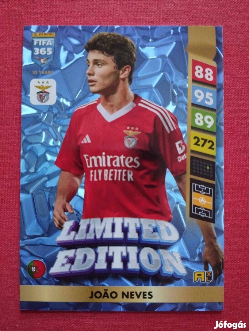 Joao Neves (Benfica) FIFA 365 2025 Limited Edition focis kártya