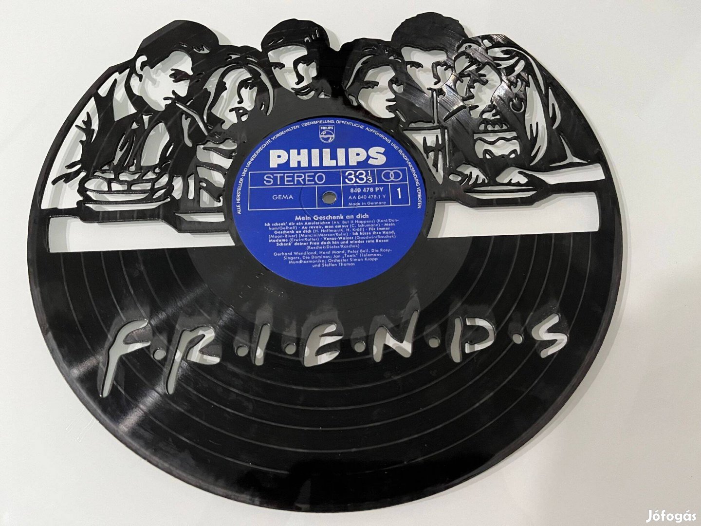 Jóbarátok Friends - bakelit fali dekor, vinyl falikép