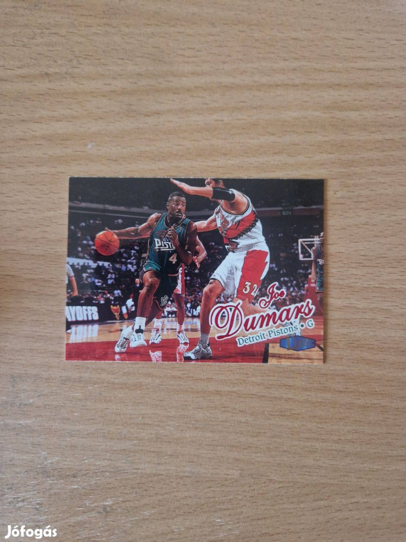 Joe Dumars Fleer Ultra 1997-98 3 kosaras kártya