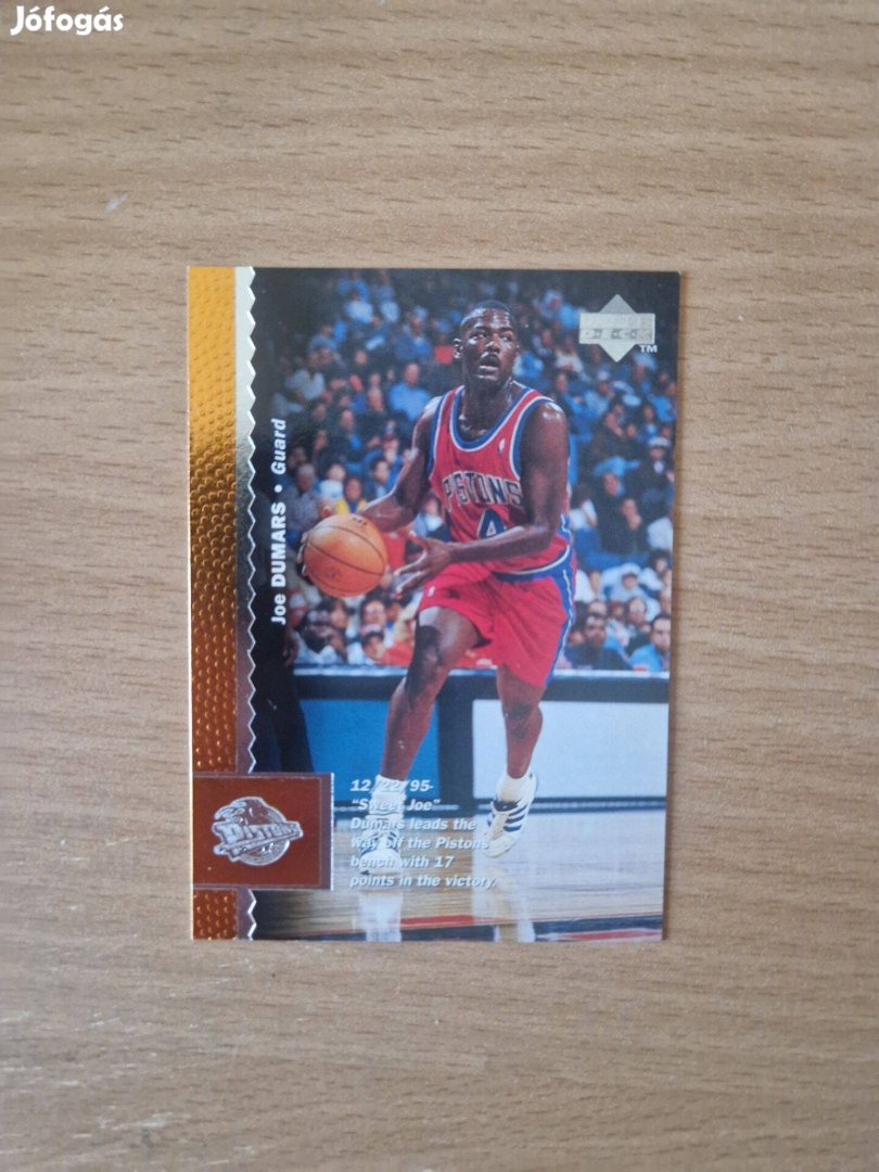 Joe Dumars Upper Deck 1996-97 33 kosaras kártya