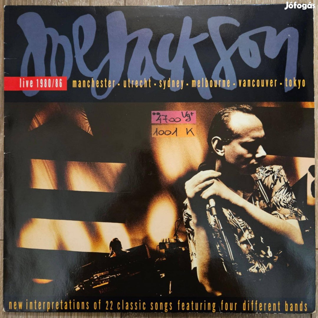 Joe Jackson Live 1980 / 86 bakelit lemez, hanglemez LP (1001)