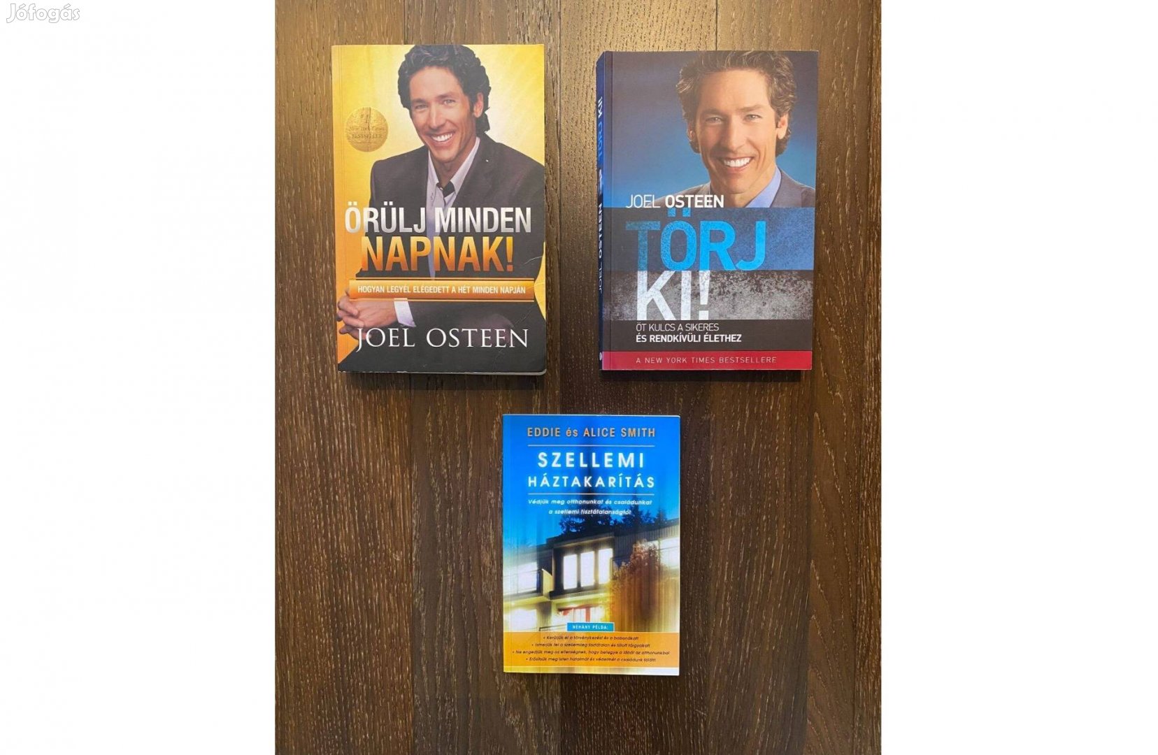 Joel Osteen + Eddie és Alice Smith könyvek
