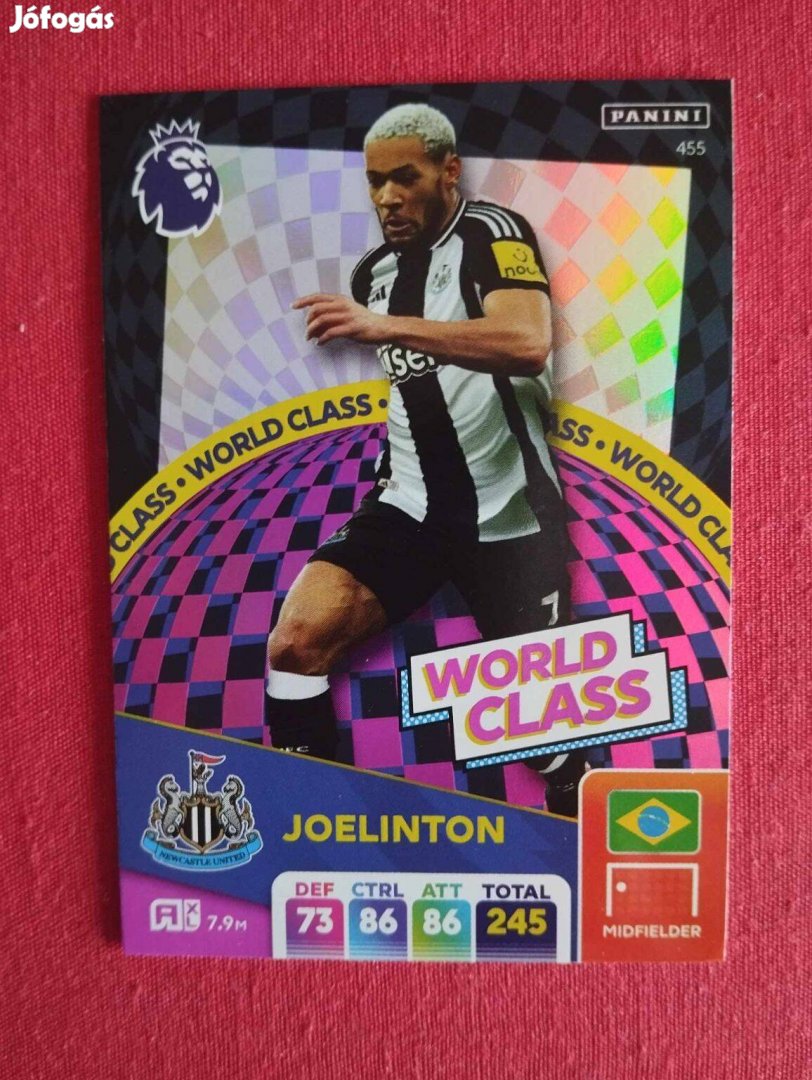 Joelinton (Newcastle) Premier League 2025 World Class focis kártya