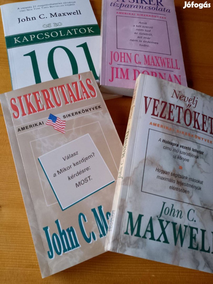 John C. Maxwell könyvei 4db / könyv
