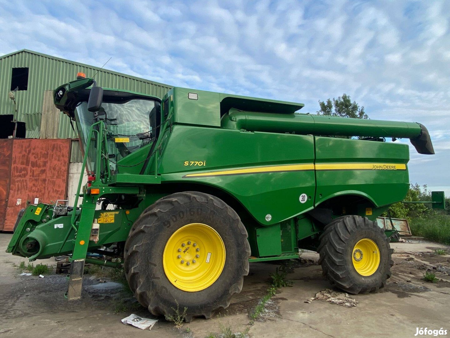 John Deere S770 prémium felszereltségű rotoros kombájn