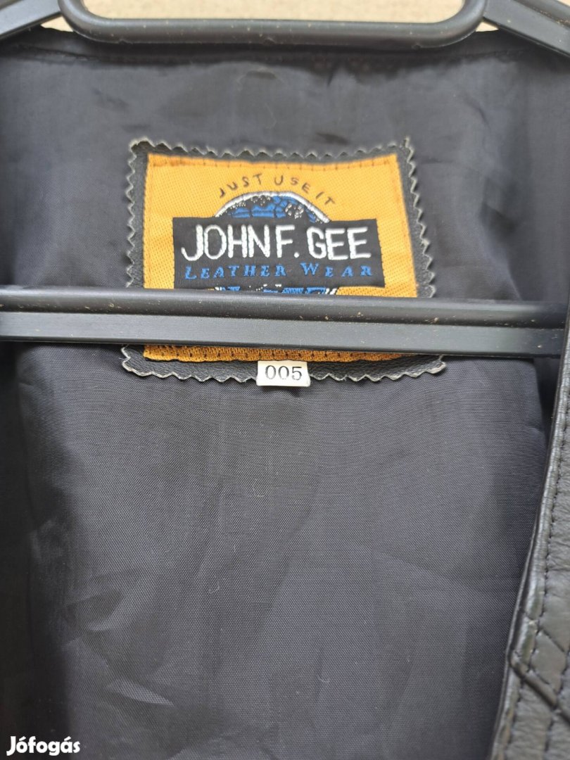John F. Gee vintage bőrmellény