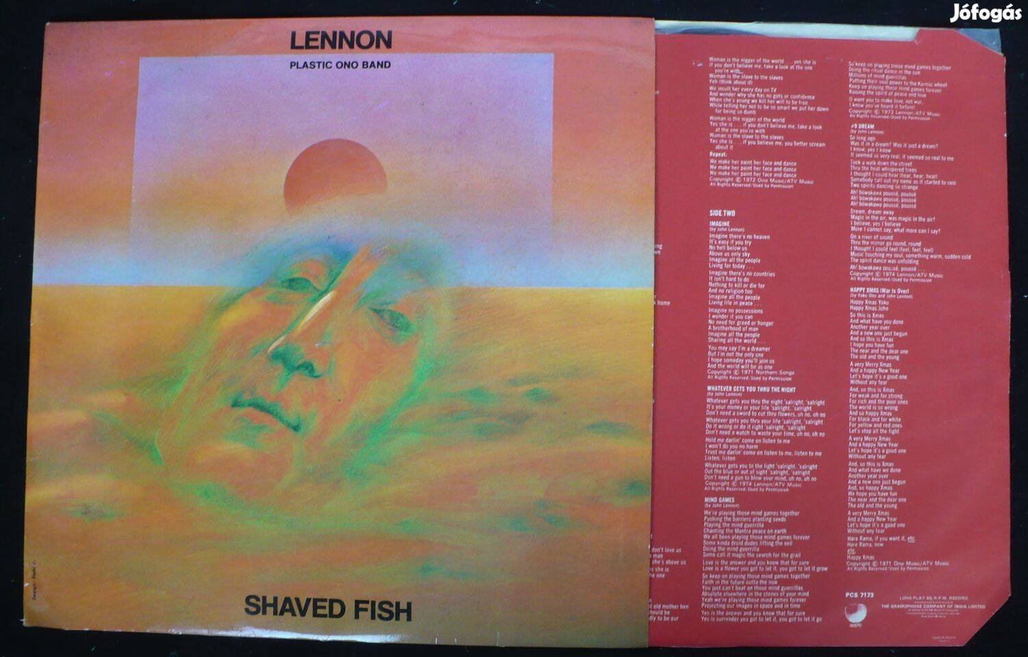John Lennon: Double Fantasy (német LP) / John Lennon: Shaved fish