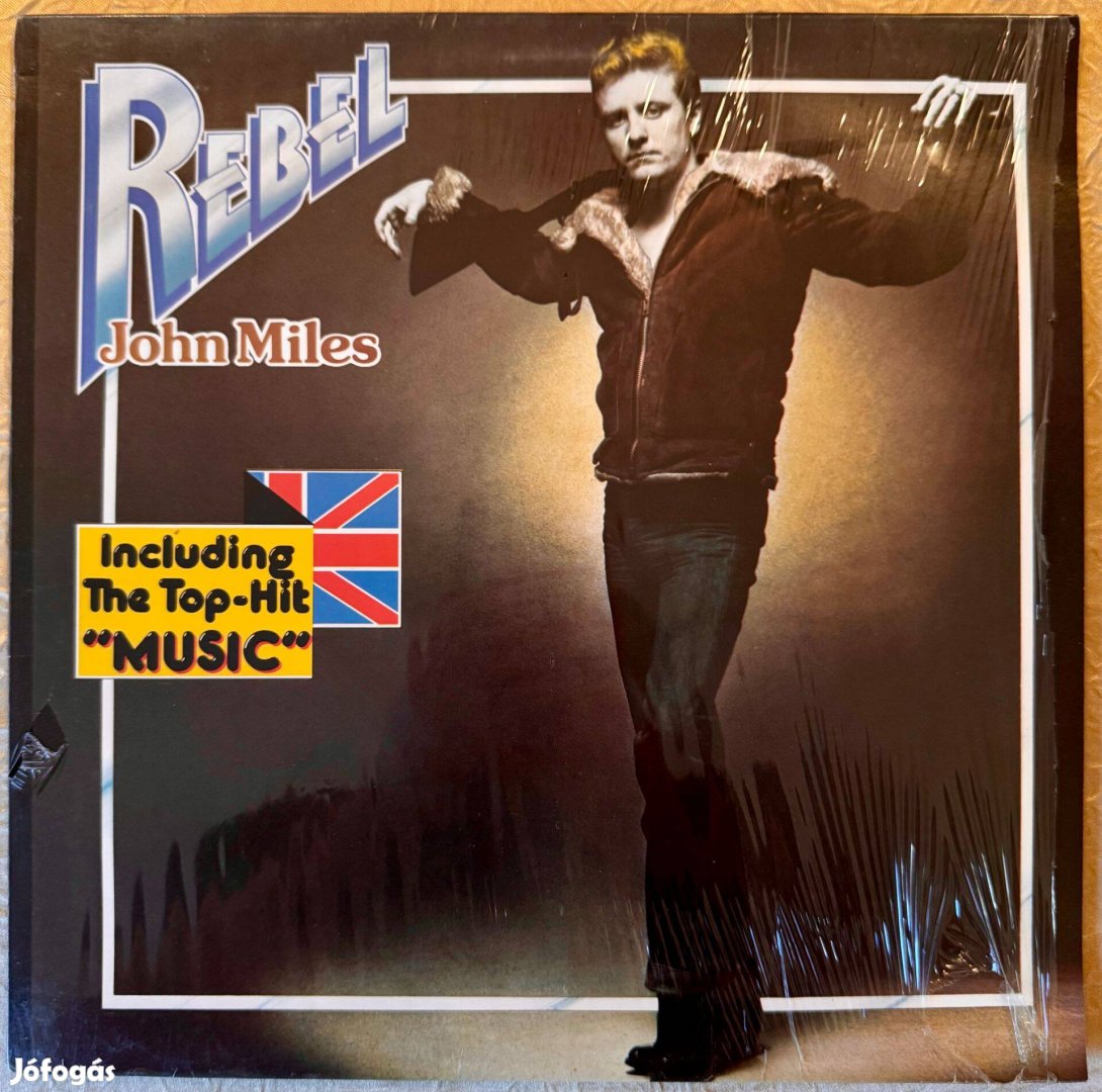 John Miles Rebel német bakelit hanglemez LP poszterrel