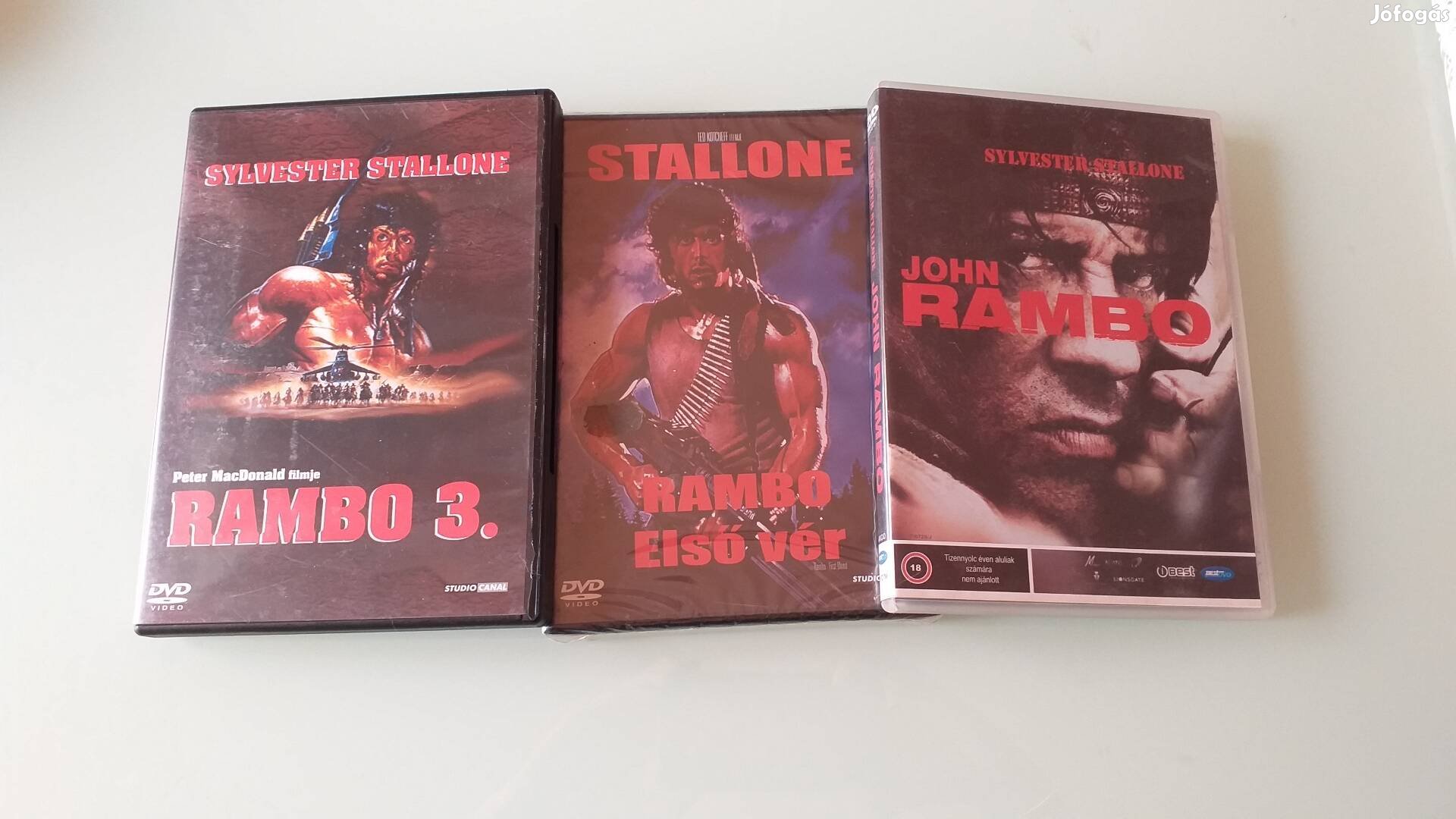 John Rambo filmek DVD 3 rész