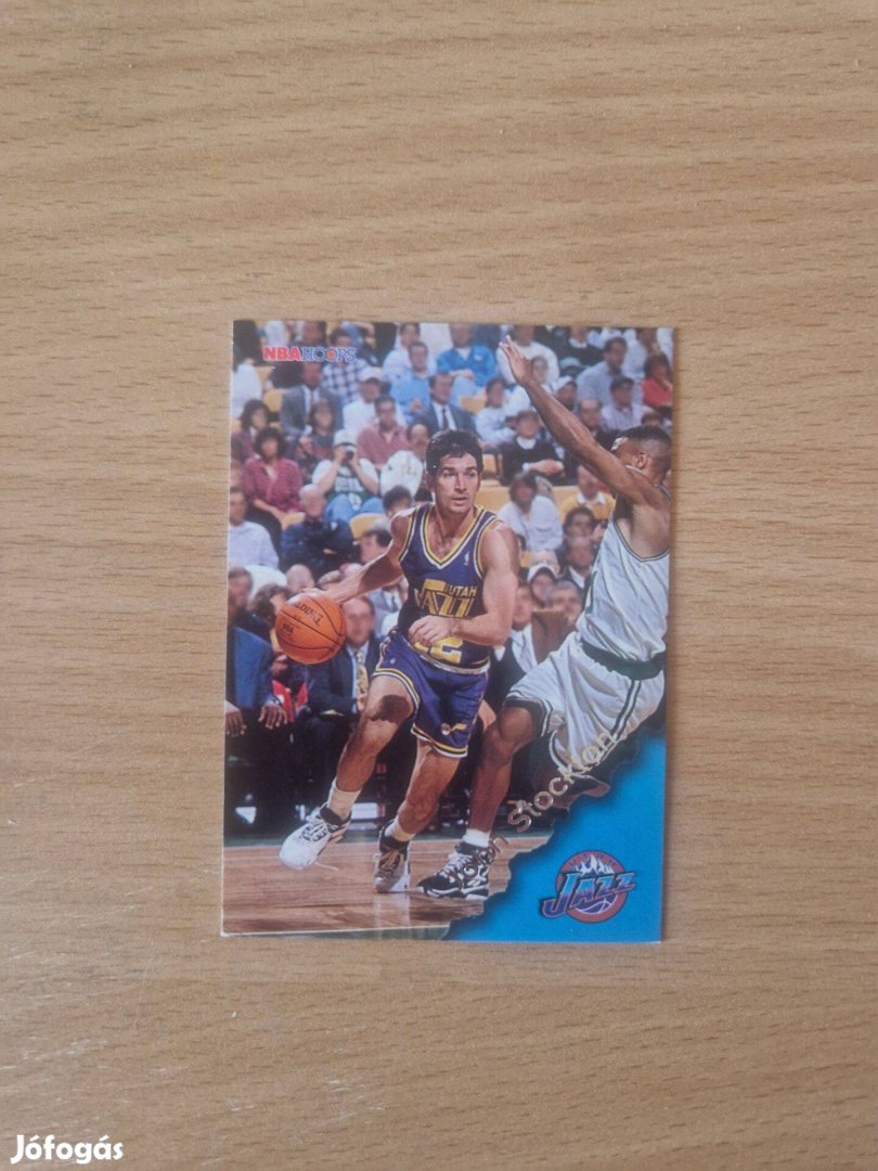 John Stockton Skybox Hoops 1996-97 162 kosaras kártya