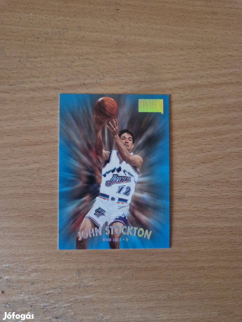 John Stockton Skybox Premium 1997-98 20 kosaras kártya