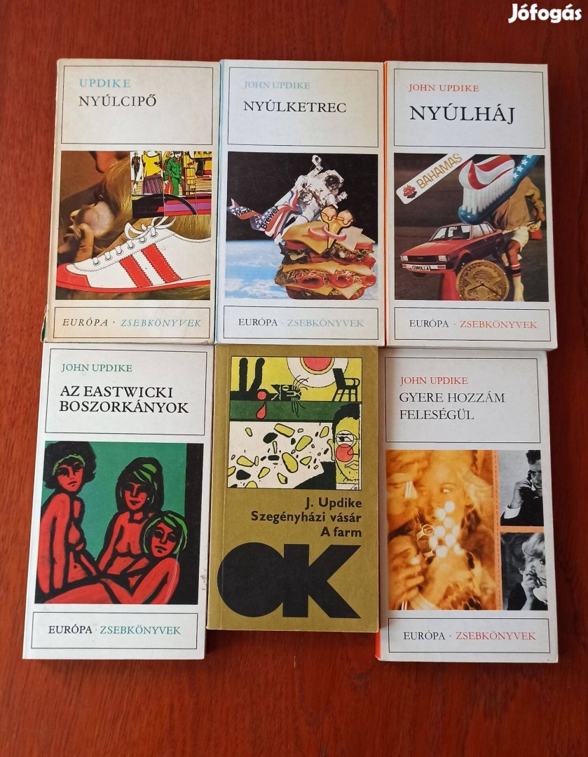 John Updike könyvcsomag 7 db könyv