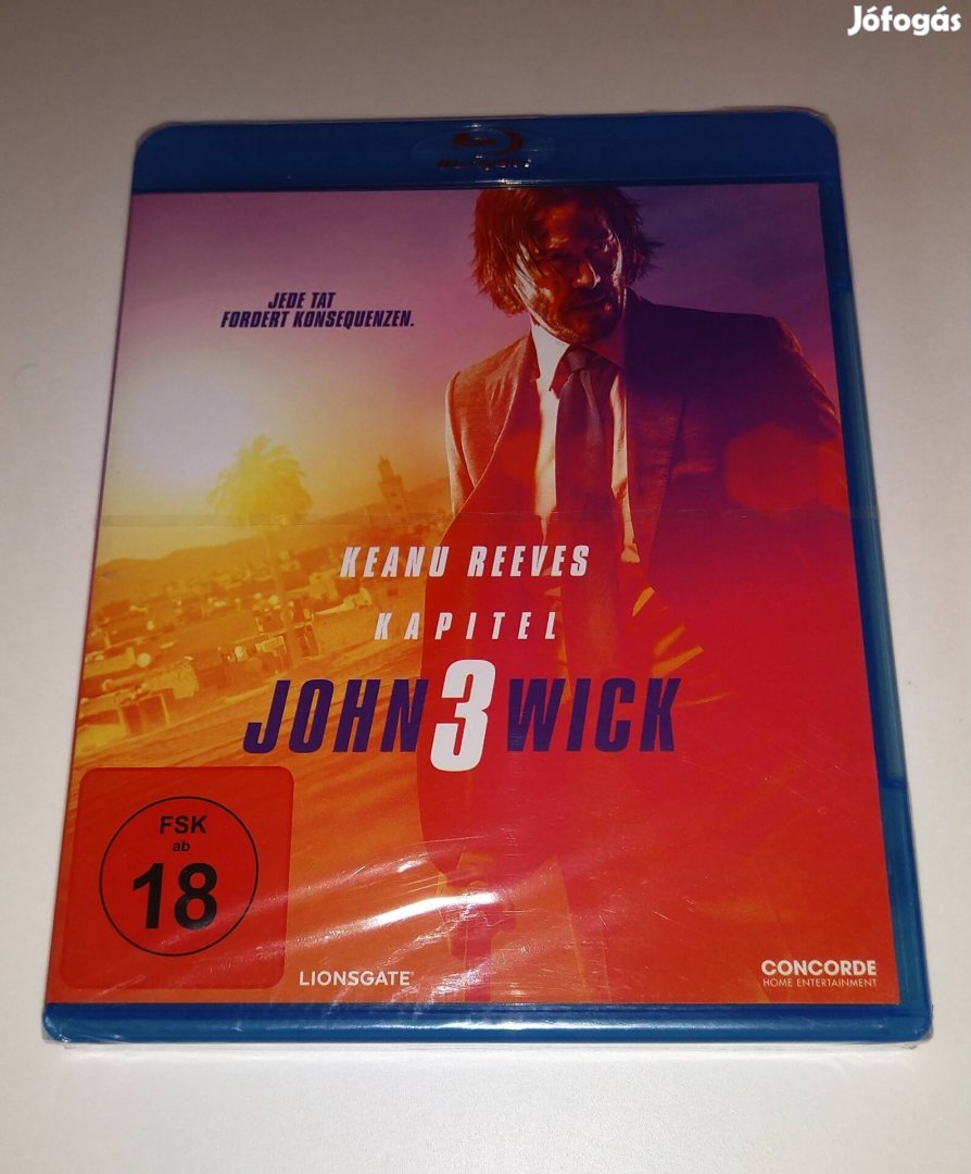 John Wick 3. Felvonás - Parabellum Blu-ray Film - Angol!