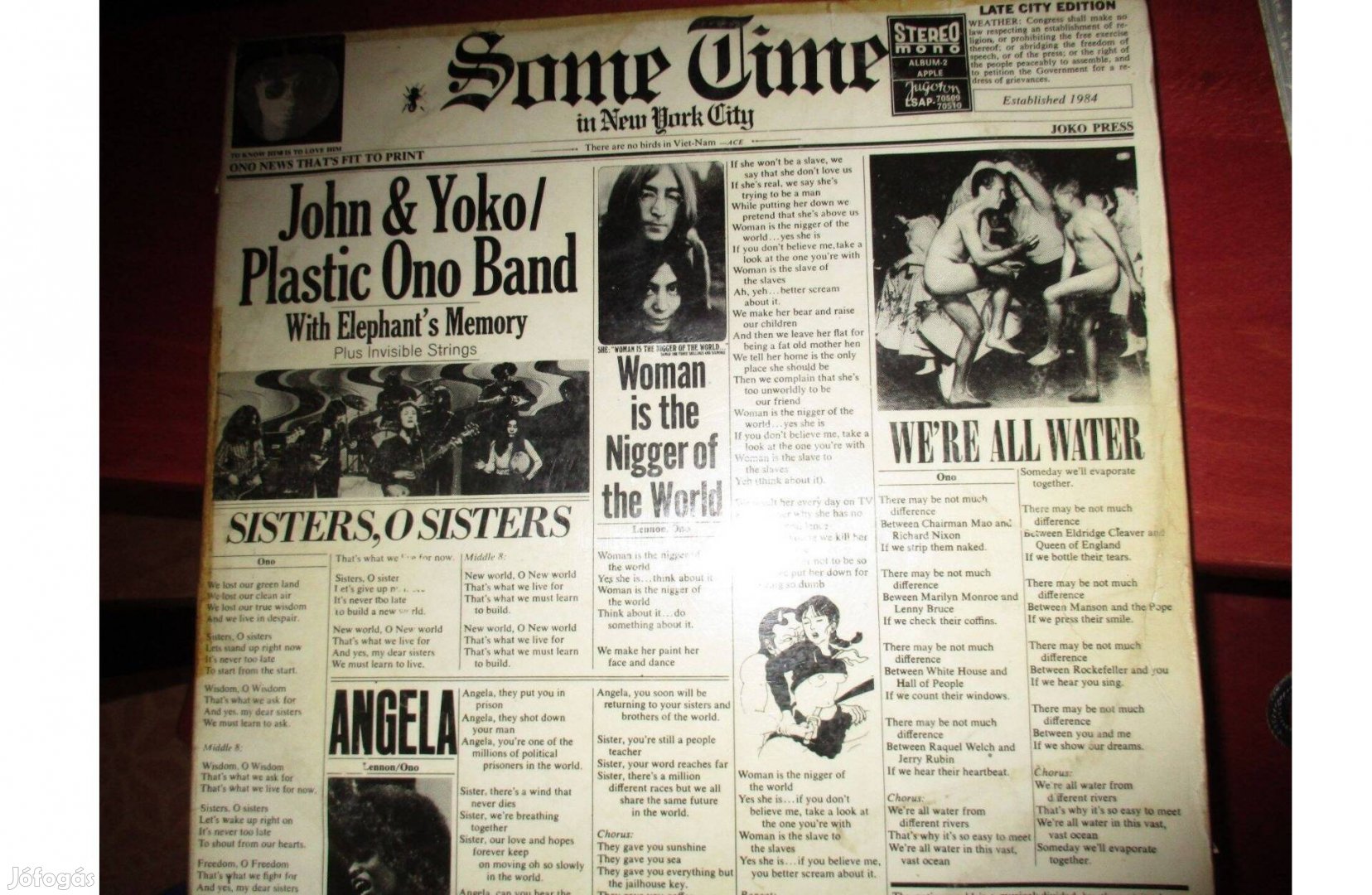 John & Yoko dupla LP hanglemez eladó