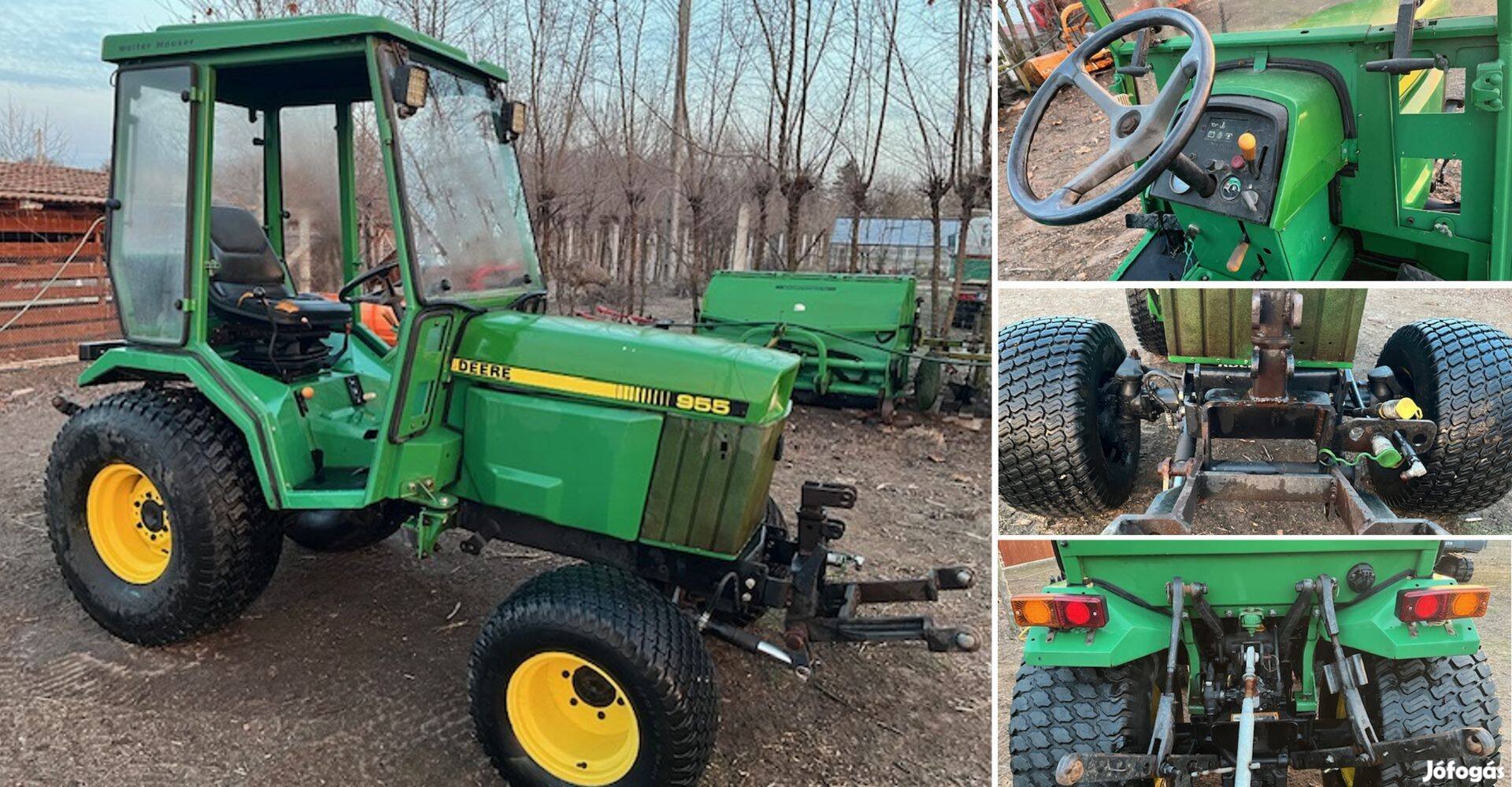 John deere 955 kistraktor talajművelő szárzúzó tolólap eke szóró