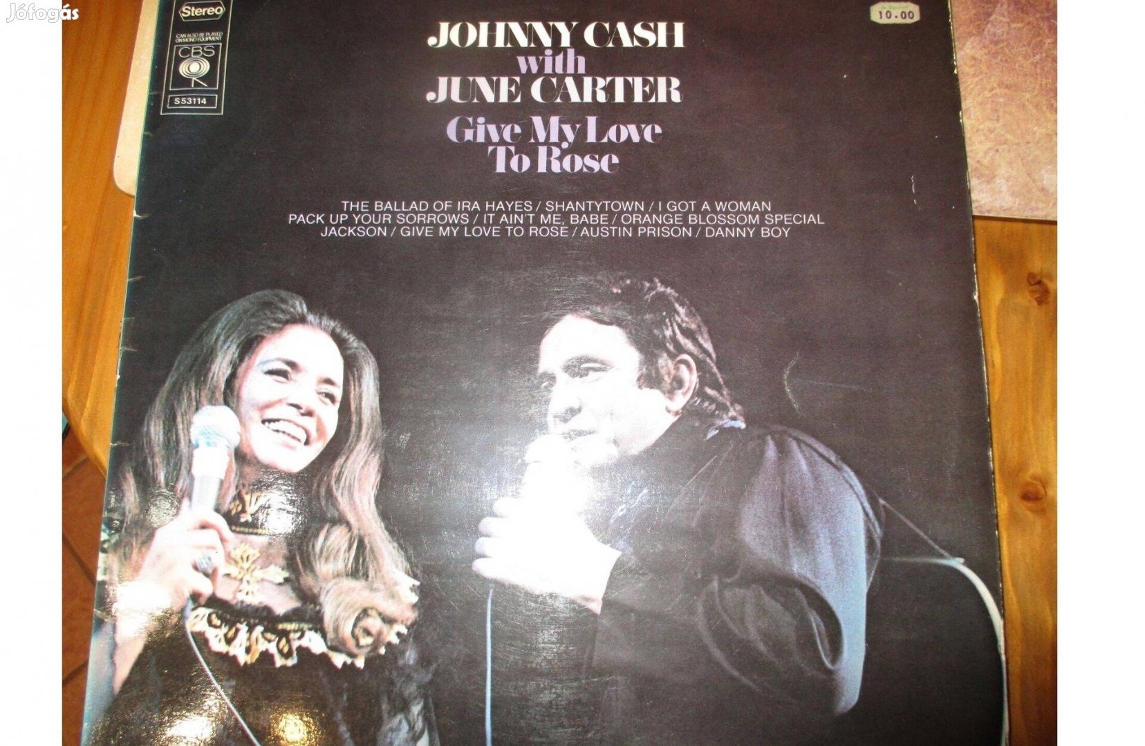 Johnny Cash bakelit hanglemez eladó