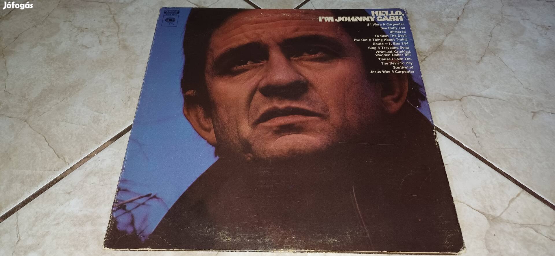 Johnny Cash bakelit lemez