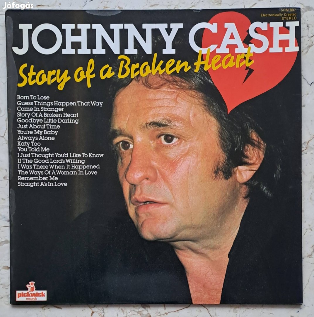 Johnny Cash bakelit lemeze jó állapotú gyűjteményből 