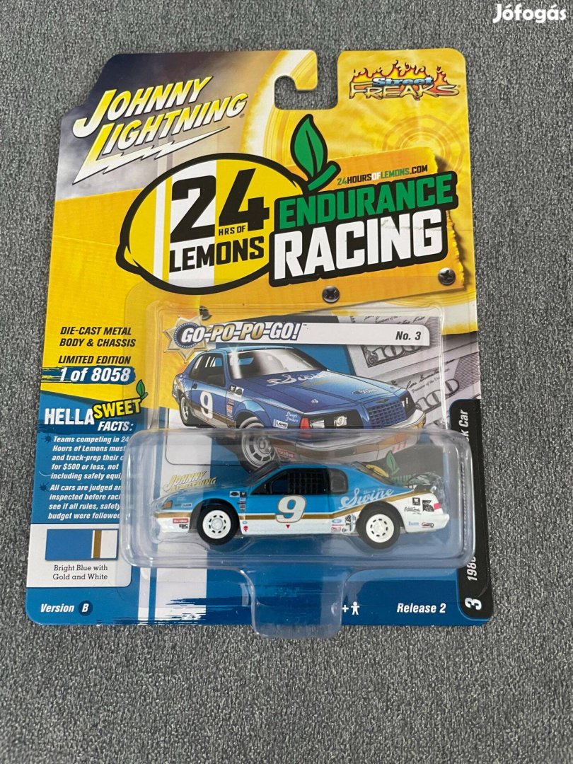 Johnny Lightning 1986 Ford Thunderbird modellautó 1:64 méret