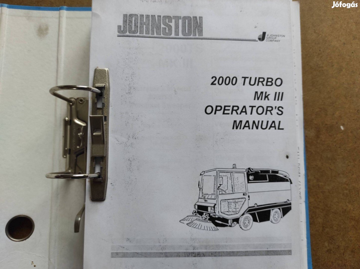 Johnston 600, 625, 700 és 2000 turbo seprőgép kezelési karbantartási