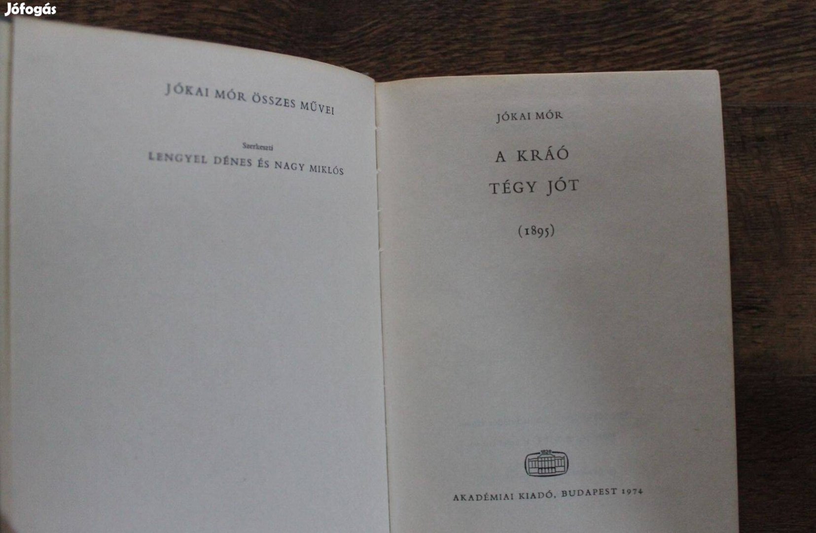 Jóka Mór - A Kráó, Tégy jót