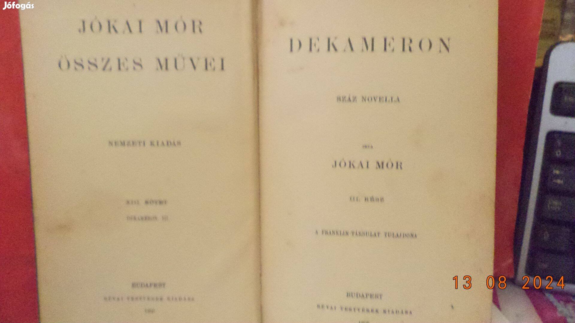 Jókai Mór: Dekameron III. rész - Száz novella